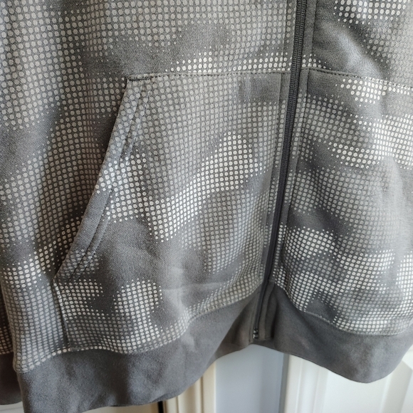 Version Quick Dri White Camo Men's Hoodie Zip Front L - Picture 2 of 9